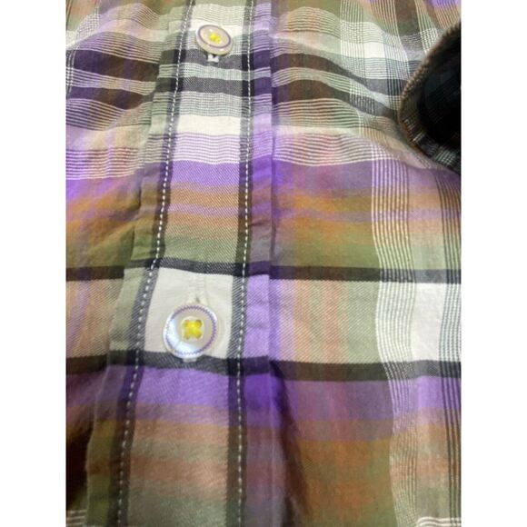 Robert Graham Men's Shirt "The Freshly Laundered" Purple Plaid 2XL Embroidered - Picture 8 of 15